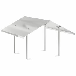 KURTKA KOMINKOWA SREBRNY 60X 60X 38CM STAL NIERDZEWNA