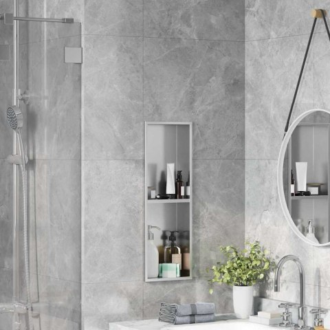 NISZA PRYSZNICOWA SREBRNY 60X 20X 9.5CM STAL NIERDZEWNA