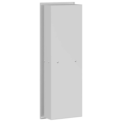 NISZA PRYSZNICOWA SREBRNY 60X 20X 9.5CM STAL NIERDZEWNA