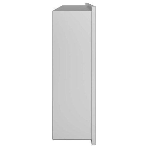 NISZA PRYSZNICOWA SREBRNY 75X 30X 9.5CM STAL NIERDZEWNA