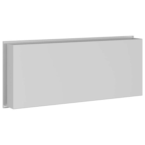 NISZA PRYSZNICOWA SREBRNY 75X 30X 9.5CM STAL NIERDZEWNA