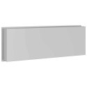 NISZA PRYSZNICOWA SREBRNY 90X 30X 9.5CM STAL NIERDZEWNA