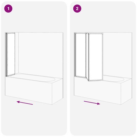 PARAWAN PRYSZNICOWY CZARNY 132X 2X 140CM ALUMINIUM