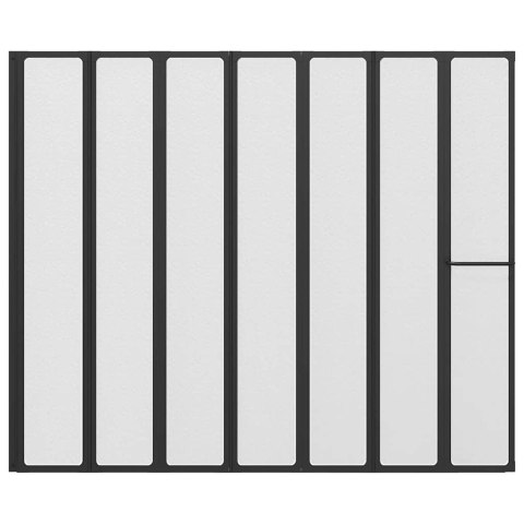 PARAWAN PRYSZNICOWY SKŁADANIE CZARNY 168X 140CM ALUMINIUM