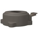 PEDAŁ OBROTOWY O 360 STOPNI SREBRNY 21,5X 14X 6CM STAL