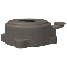 PEDAŁ OBROTOWY O 360 STOPNI SREBRNY 21,5X 14X 6CM STAL