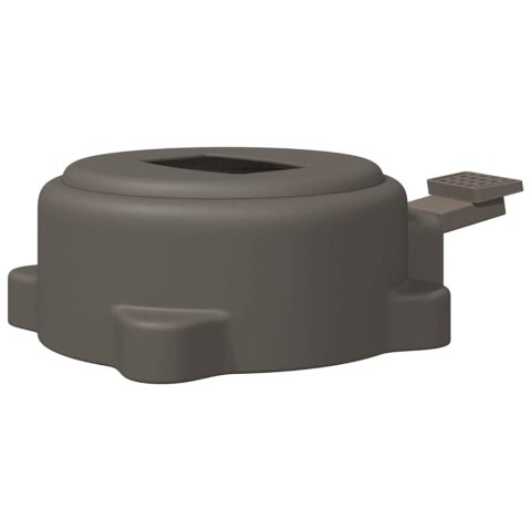 PEDAŁ OBROTOWY O 360 STOPNI SREBRNY 21,5X 14X 6CM STAL