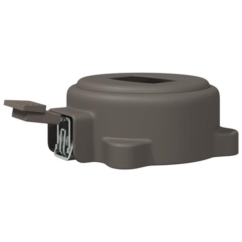 PEDAŁ OBROTOWY O 360 STOPNI SREBRNY 21,5X 14X 6CM STAL
