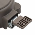 PEDAŁ OBROTOWY O 360 STOPNI SREBRNY 21,5X 14X 6CM STAL