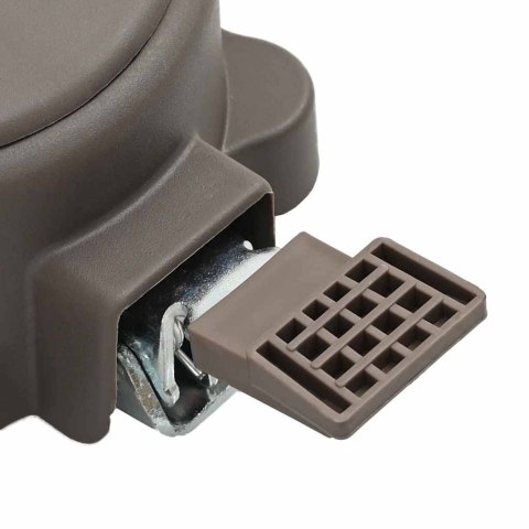 PEDAŁ OBROTOWY O 360 STOPNI SREBRNY 21,5X 14X 6CM STAL