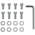 PEDAŁ OBROTOWY O 360 STOPNI SREBRNY 21,5X 14X 6CM STAL