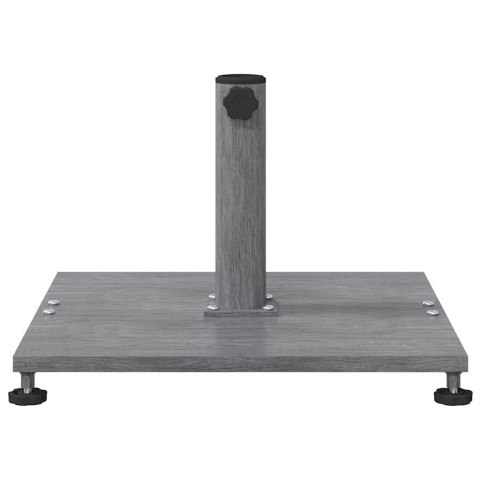 PODSTAWY PARASOLI OGRODOWYCH CIEMNE DREWNO 45X 45X 31CM STAL