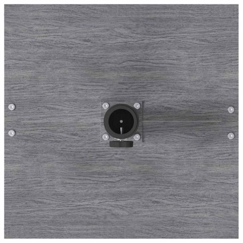 PODSTAWY PARASOLI OGRODOWYCH CIEMNE DREWNO 45X 45X 31CM STAL