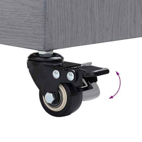 PODSTAWY PARASOLI OGRODOWYCH CIEMNE DREWNO 45X 45X 32CM