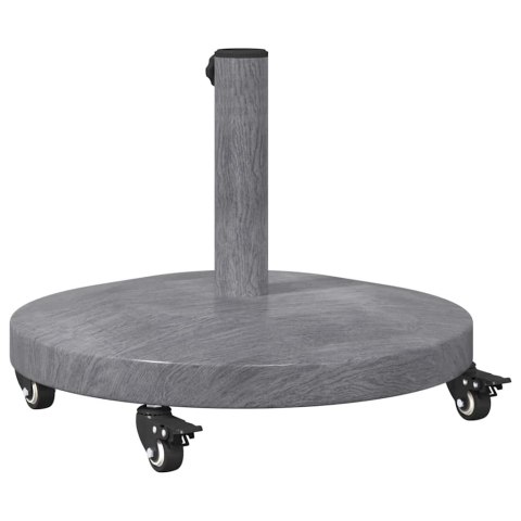 PODSTAWY PARASOLI OGRODOWYCH CIEMNE DREWNO 48X 48X 32.5CM