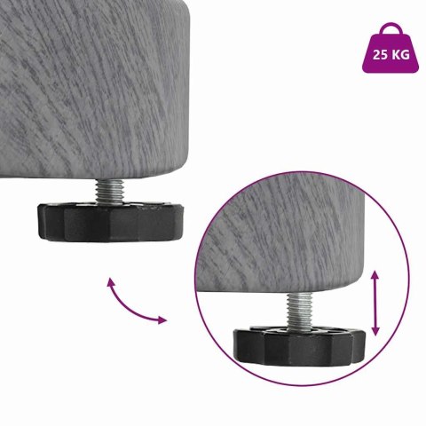 VidaXL Podstawy parasoli ogrodowych Ciemne drewno 48 x 48 x 32 cm