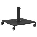 PODSTAWY PARASOLI OGRODOWYCH CZARNY 45X 45X 31.5CM STAL