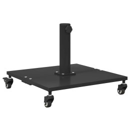 PODSTAWY PARASOLI OGRODOWYCH CZARNY 45X 45X 31.5CM STAL