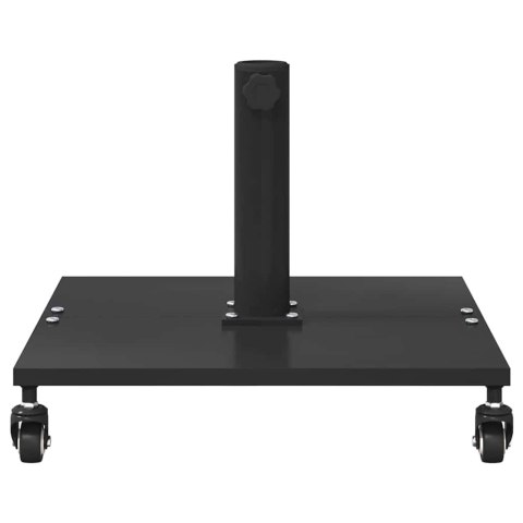 PODSTAWY PARASOLI OGRODOWYCH CZARNY 45X 45X 31.5CM STAL