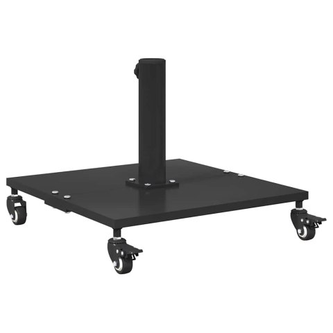 PODSTAWY PARASOLI OGRODOWYCH CZARNY 45X 45X 31.5CM STAL