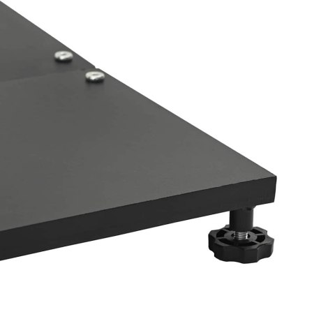 PODSTAWY PARASOLI OGRODOWYCH CZARNY 45X 45X 31CM STAL