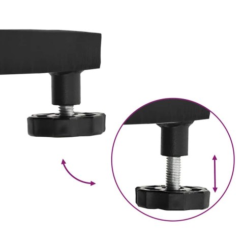 PODSTAWY PARASOLI OGRODOWYCH CZARNY 45X 45X 31CM STAL