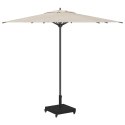 PODSTAWY PARASOLI OGRODOWYCH CZARNY 45X 45X 32CM STAL BETON