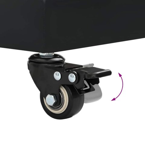 PODSTAWY PARASOLI OGRODOWYCH CZARNY 45X 45X 32CM STAL BETON