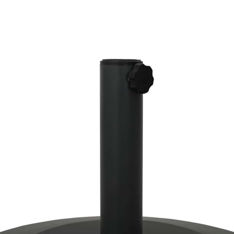 PODSTAWY PARASOLI OGRODOWYCH CZARNY 48X 48X 32CM STAL BETON
