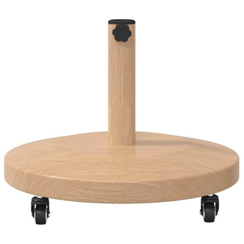 VidaXL Podstawy parasoli ogrodowych Jasne drewno 48 x 48 x 32.5 cm