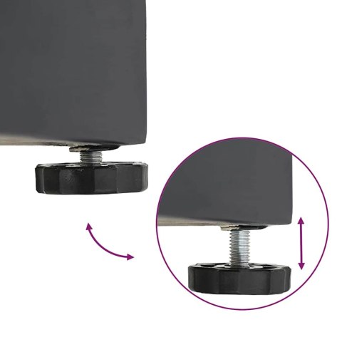 PODSTAWY PARASOLI OGRODOWYCH CIEMNO SZARY 45X 45X 31.5CM