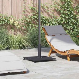 PODSTAWY PARASOLI OGRODOWYCH CIEMNO SZARY 45X 45X 31CM STAL