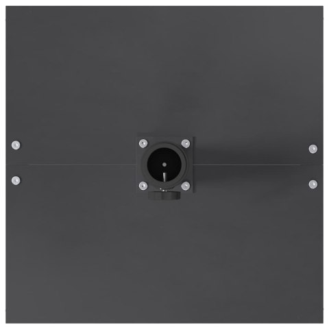 PODSTAWY PARASOLI OGRODOWYCH CIEMNO SZARY 45X 45X 31CM STAL