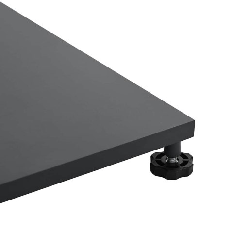 PODSTAWY PARASOLI OGRODOWYCH CIEMNO SZARY 45X 45X 31CM STAL