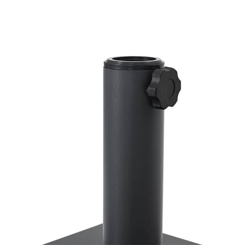 PODSTAWY PARASOLI OGRODOWYCH CIEMNO SZARY 45X 45X 31CM STAL