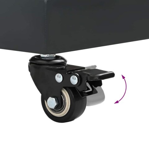 PODSTAWY PARASOLI OGRODOWYCH CIEMNO SZARY 45X 45X 32CM