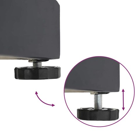 PODSTAWY PARASOLI OGRODOWYCH CIEMNO SZARY 48X 48X 32CM