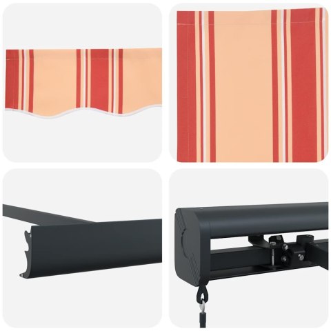 ZWIJANA MARKIZA ŻÓŁTO-BIAŁA 3X2,5M TKANINA I ALUMINIUM