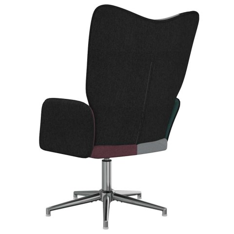 FOTEL PATCHWORKOWY OBITY TKANINĄ