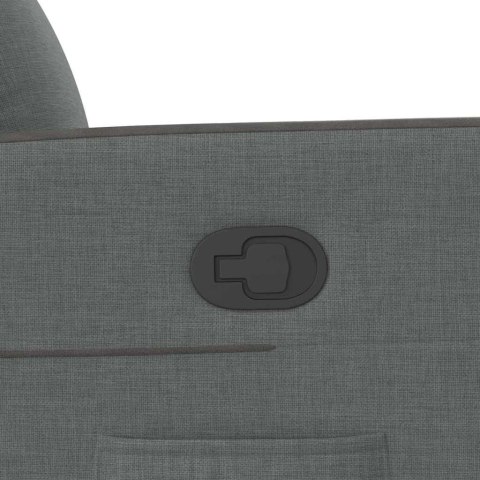 FOTEL ROZKŁADANY CIEMNOSZARY TAPICEROWANY TKANINĄ