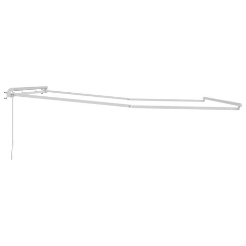 MARKIZA MANUALNA OCHRONA PRZED SŁOŃCEM BIAŁY 4X3,5M METAL