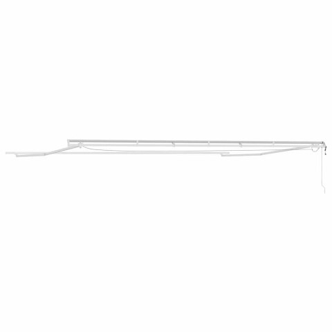 MARKIZA MANUALNA OCHRONA PRZED SŁOŃCEM BIAŁY 6X3M METAL