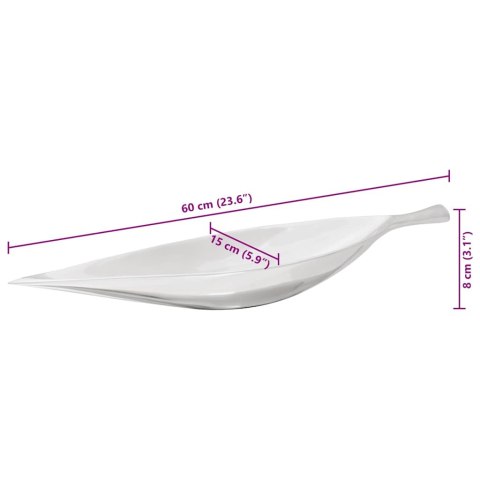 KOSZ NA OWOCE SREBRNY 60X15X8CM ALUMINIUM