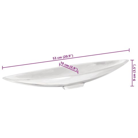 KOSZ NA OWOCE SREBRNY 54X9X10CM ALUMINIUM