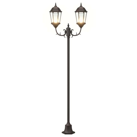 LAMPION DO OGRODU KOLOR BRONZU ALUMINIUM SZKŁO