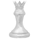 RZEŹBY SZACHOWE 2 SZT. SREBRNE ALUMINIUM
