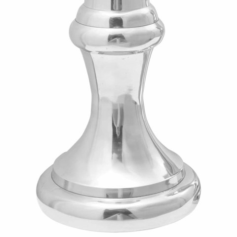 RZEŹBY SZACHOWE 2 SZT. SREBRNE ALUMINIUM