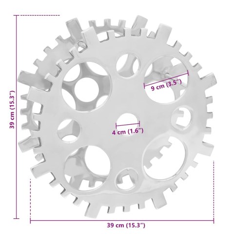 STOJAK NA WINO SREBRNY 15.4X5.5X15.4 CALI ALUMINIUM