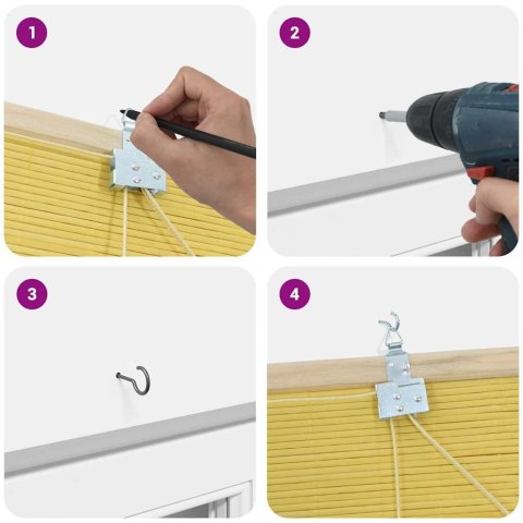 ŻALUZJE I ROLETY Z ZASŁONAMI ŻÓŁTY BAMBUS