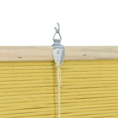ŻALUZJE I ROLETY Z ZASŁONAMI ŻÓŁTY BAMBUS